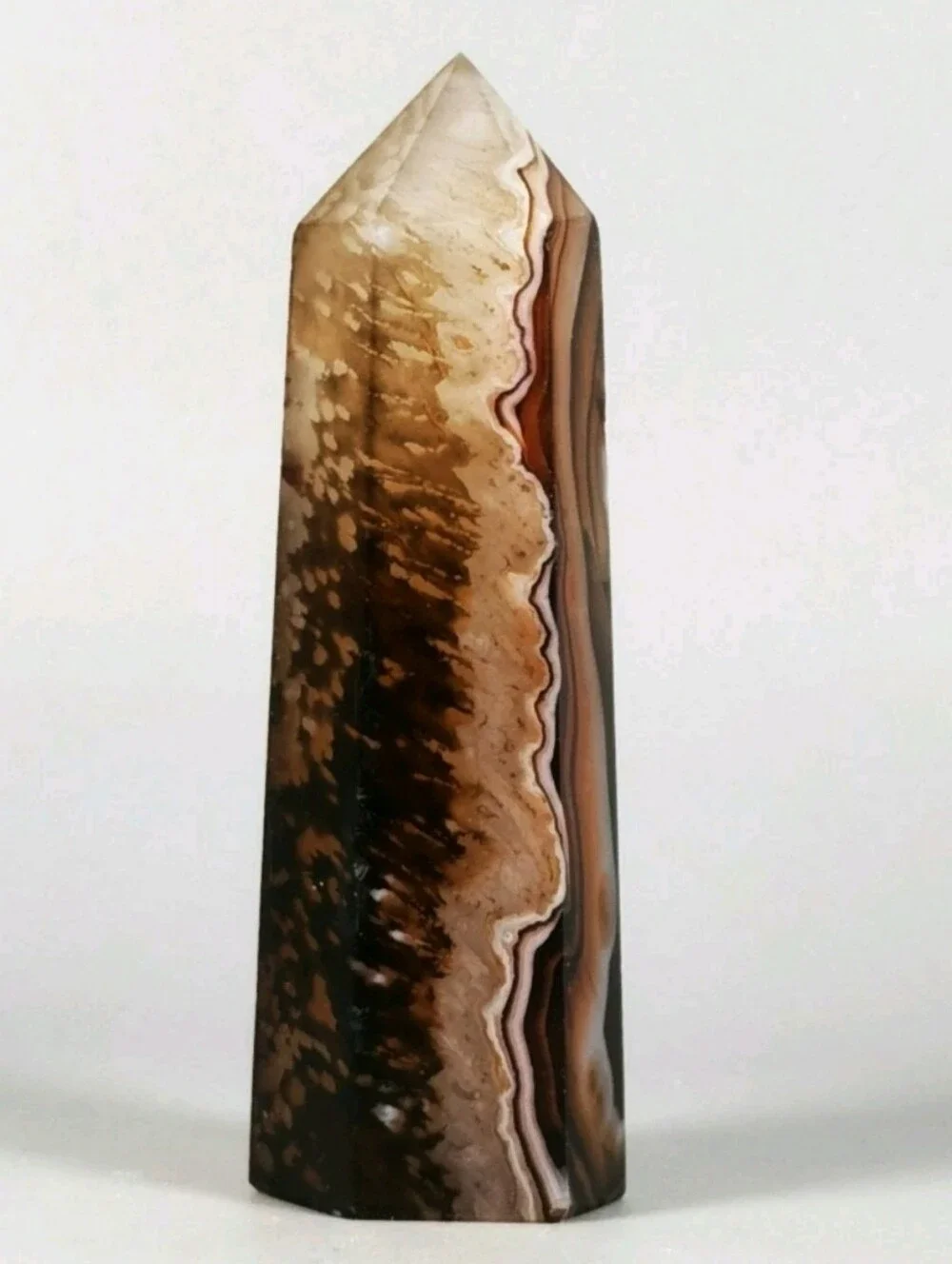 AAA GRADE Rare Madagascar Banded Agate Tower Sardonyx Crystal OFFERS WELCOME!